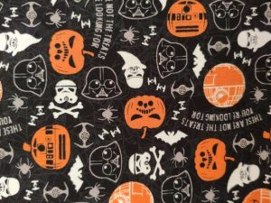 Star Wars, Anaranjado, negro, halloween, telas, colores, calabazas, 100% algodon